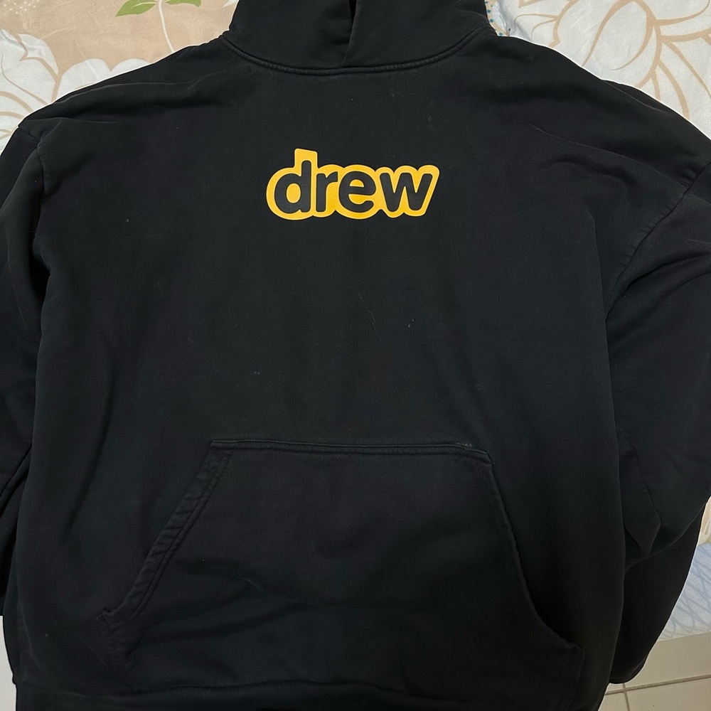 Drew house secret hoodie, black and yellow
